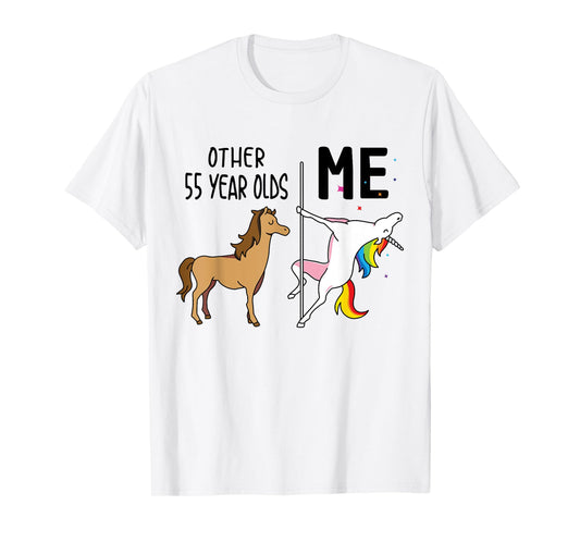 Other Unicorn 55 Year Olds Birthday And Me Gift For Women T-Shirt