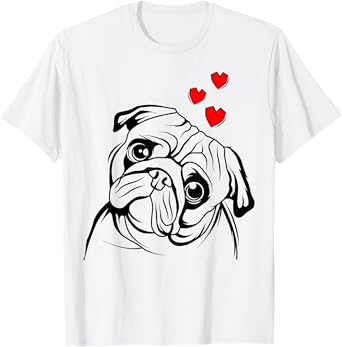Pug Love Cute Dog Lover Owner Funny Womens Gift T-Shirt
