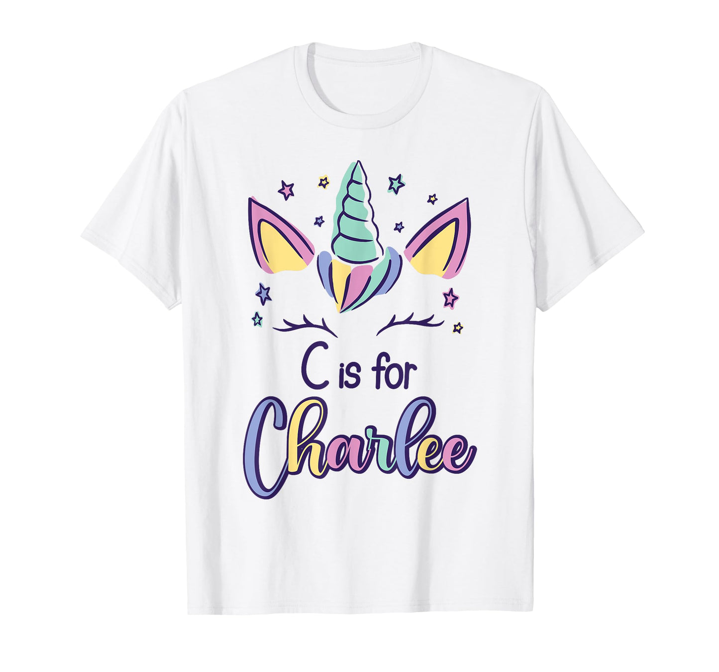 First Name Charlee Personalized C Is For Charlee T-Shirt