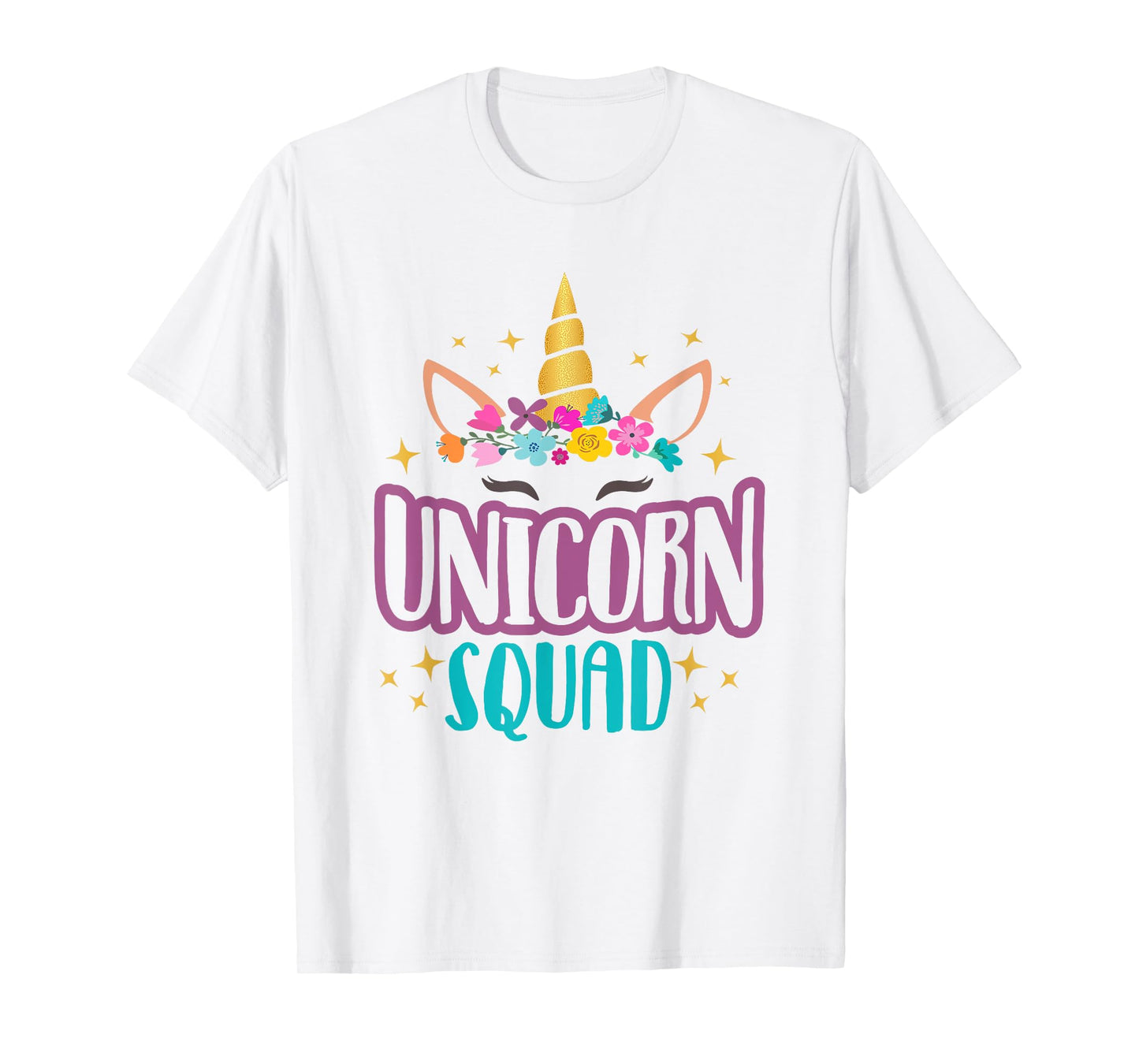 Unicorn Squad Unicorns Girls Birthday Party Matching Gift T-Shirt