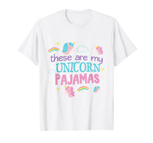 My Unicorn Pajamas Funny Shirt PJ Top Sleep Over Teens T-Shirt