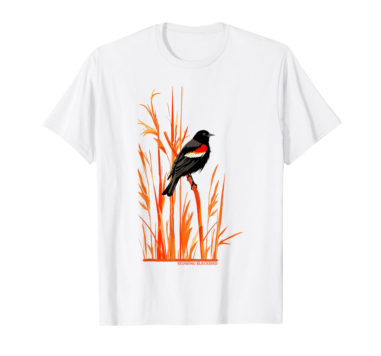 Redwing Blackbird Wetland Birder Birdwatching Birding Design T-Shirt