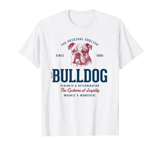 Retro Styled Vintage English Bulldog T-Shirt