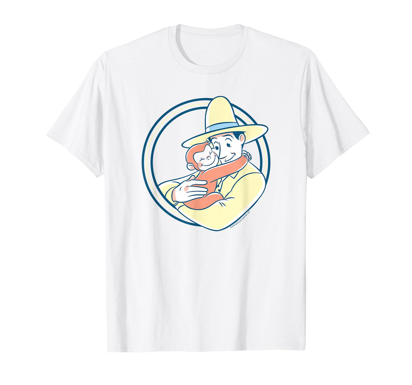 Curious George The Man with the Yellow Hat Hug T-Shirt