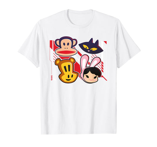 Paul Frank Retro 1995 Julius The Monkey & Co Heads T-Shirt