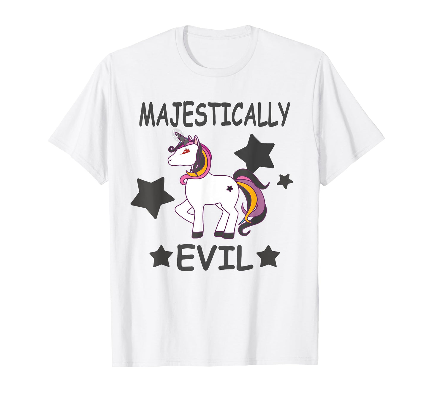 Majestically Evil Unicorn Funny T-Shirt