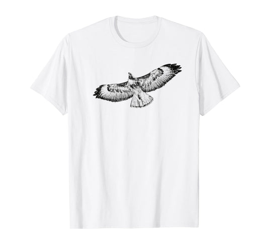 Hawk T Shirt Bird Flying Sketch