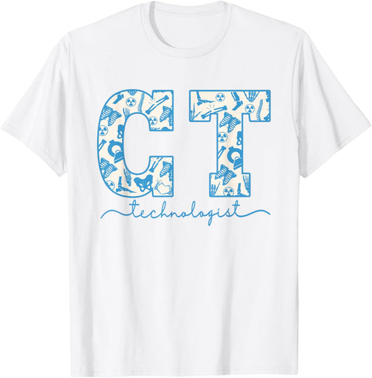 CT Tech CAT Scan Tech Skeleton Radiology Department Grad T-Shirt
