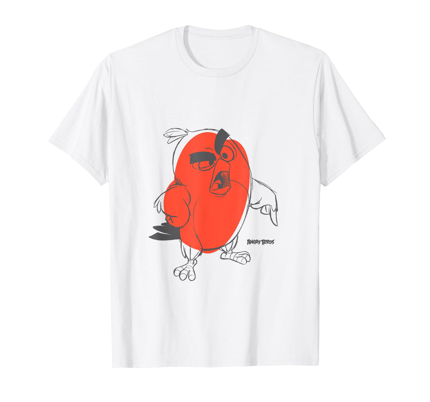 Angry Birds Red Character Sketch Official Merchandise T-Shirt