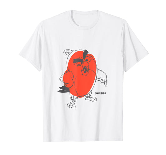 Angry Birds Red Character Sketch Official Merchandise T-Shirt