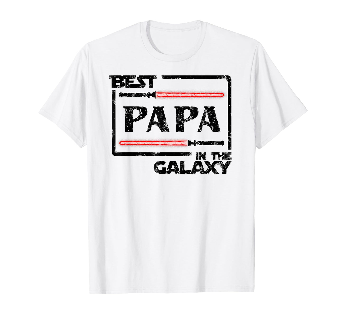 Fathers Day Gift Best Papa In Galaxy Mens T-Shirt T-Shirt