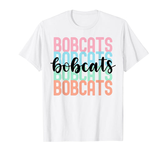 Bobcats Team Mascot School Spirit Game Night T-Shirt