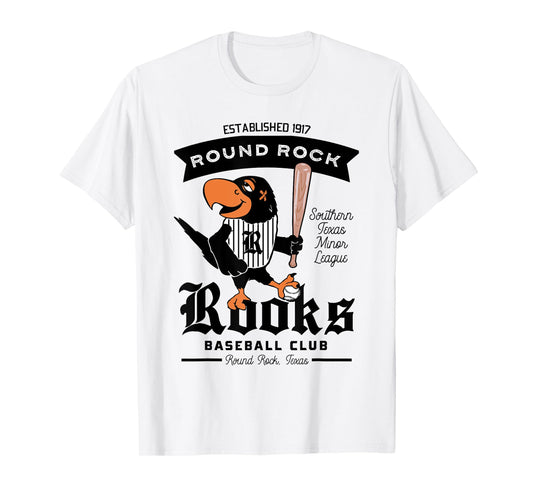 Round Rock Rooks Minor League Retro Baseball Team T-Shirt