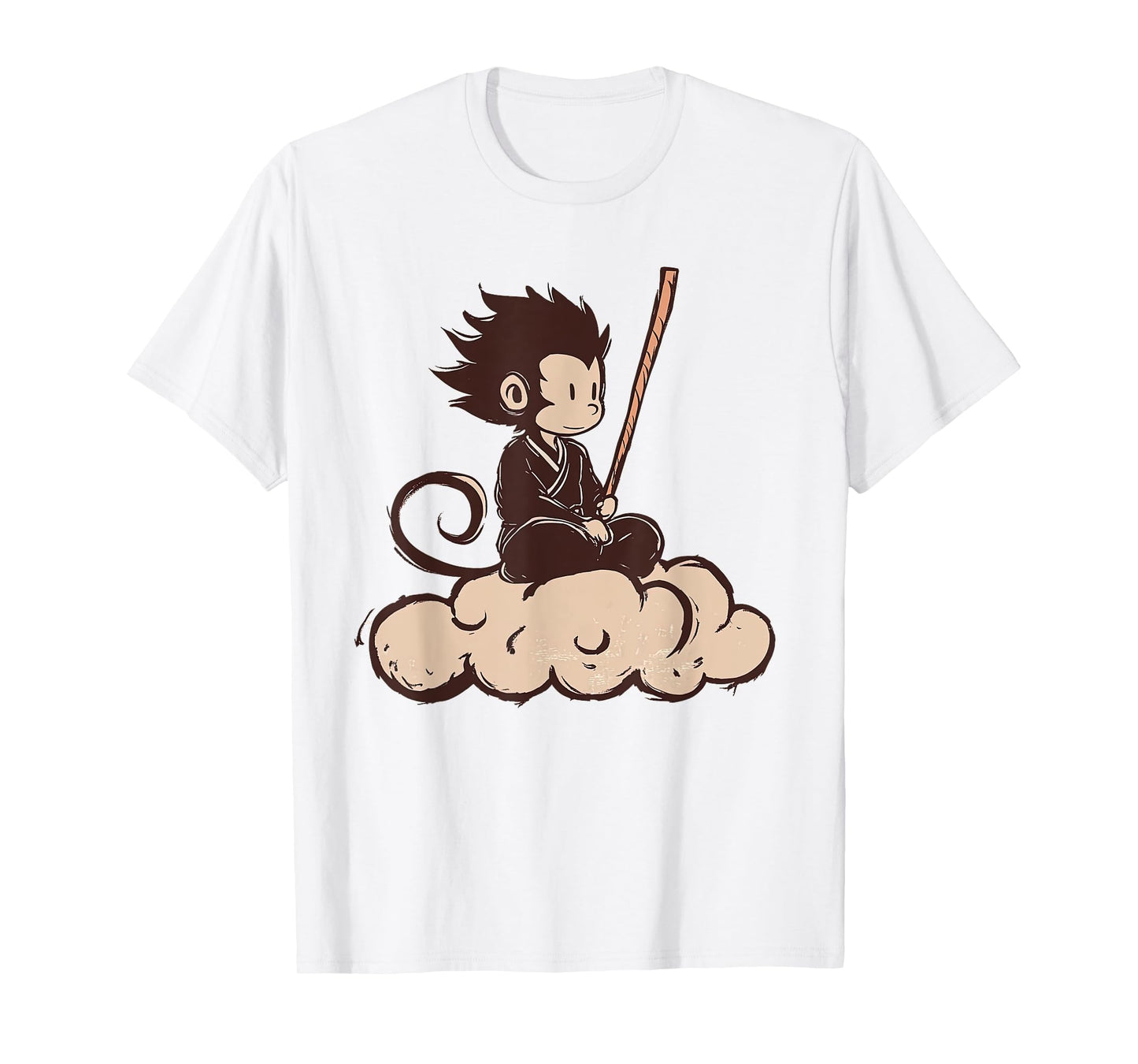 Sun Wukong on Cloud Monkey King Chinese Legend Martial Arts T-Shirt
