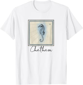 Chatham Massachusetts Seahorse Marine Life Coastal T-Shirt