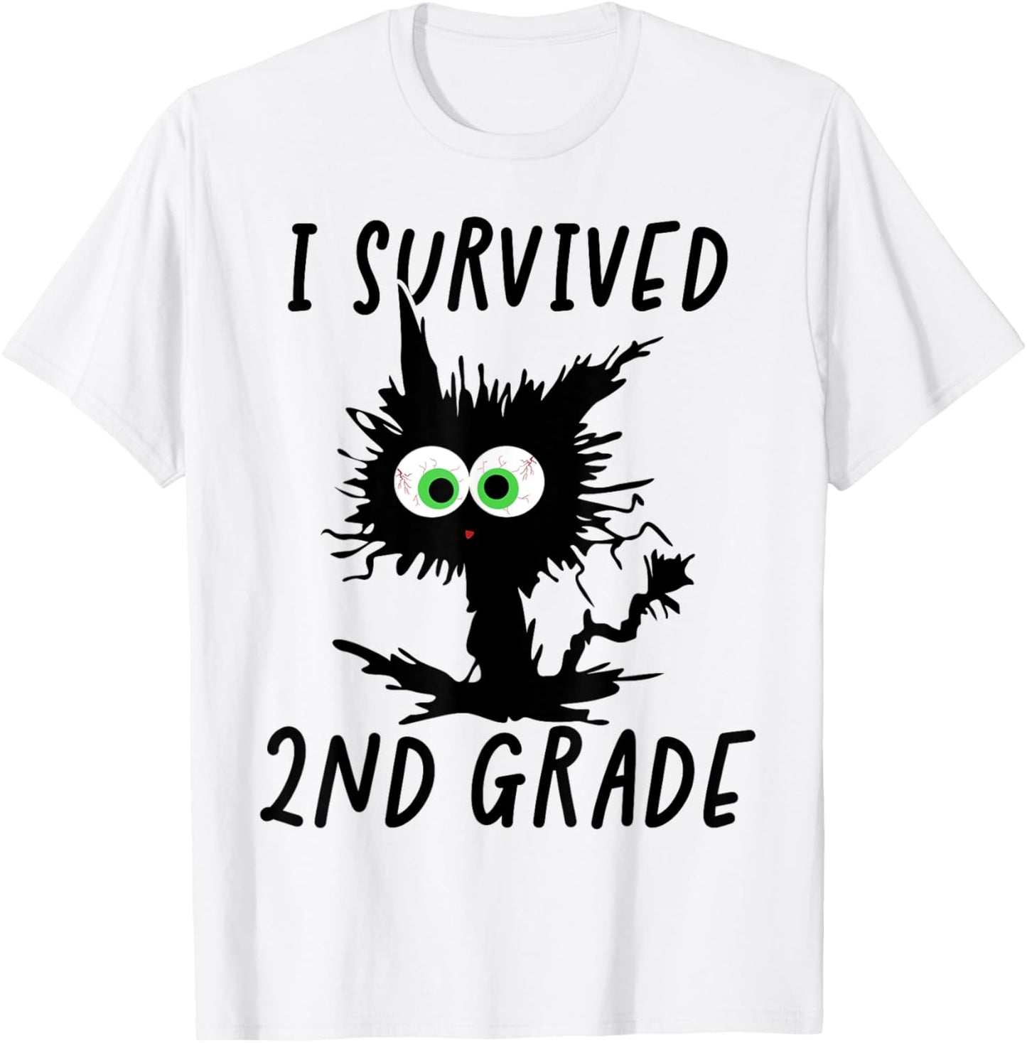 I Survived Second Grade Cat T-Shirt