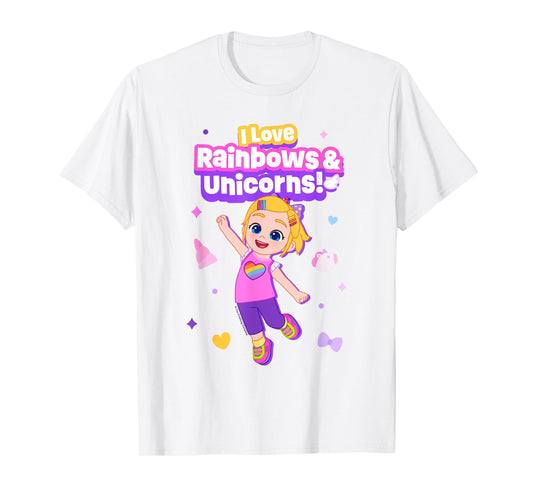 Bebefinn Bora Rainbows and Unicorns T-Shirt
