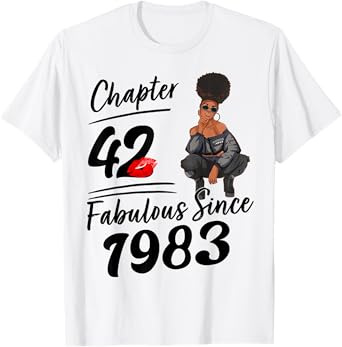 Chapter 42 Fabulous Since 1983 42nd Birthday Party for Girls T-Shirt