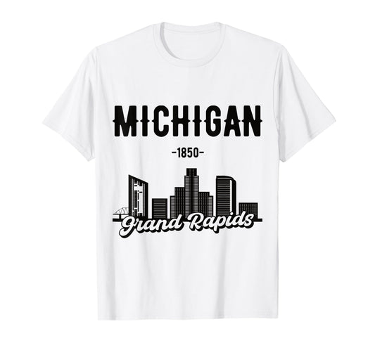 Grand Rapids Michigan Skyline T-Shirt
