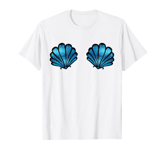 Mermaid, Seashell, Sea, Shell, Bikini, Carnival, Halloween, T-Shirt