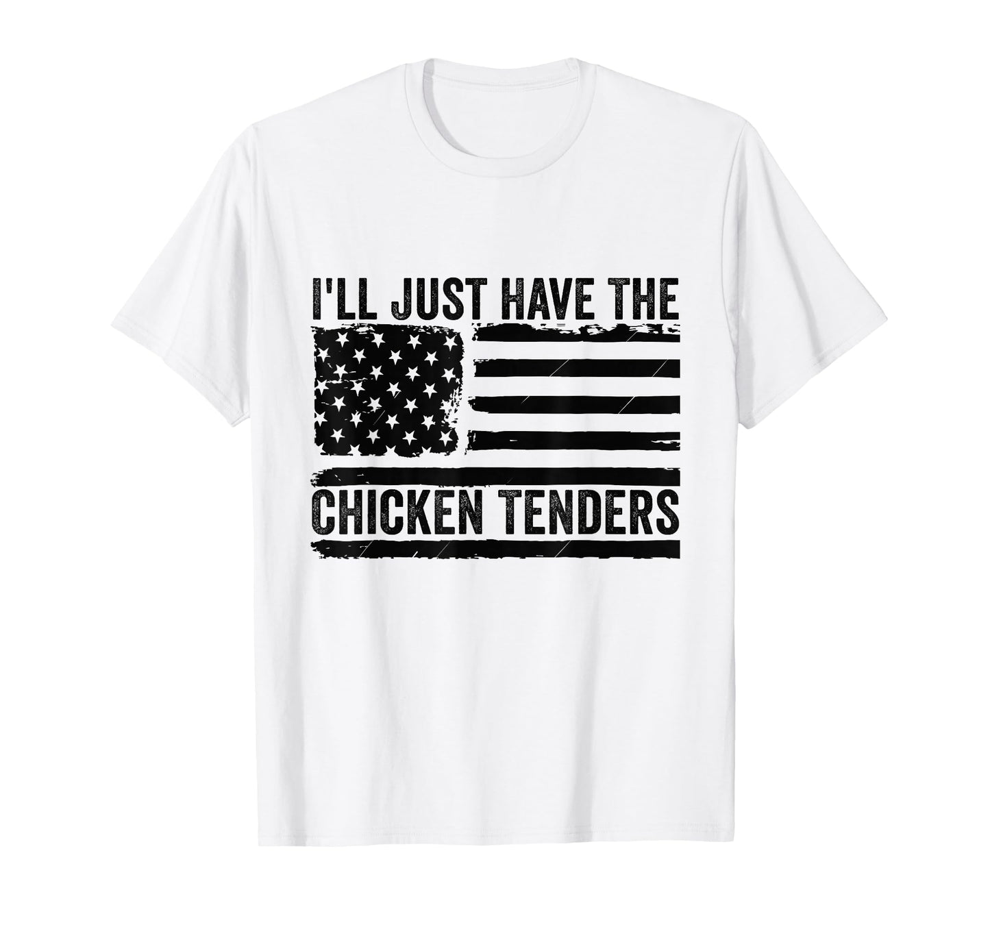 I'll Just Have The Chicken Tenders Apparel Unisex-Adults, Unisex-Kids Chicken Lovers T-Shirt Grey Small Modern Classic Crew Neck Short Sleeve T-Shirt
