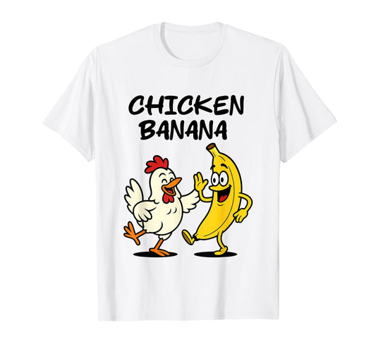 Funny Chicken Banana Teens Kids Dance T-Shirt