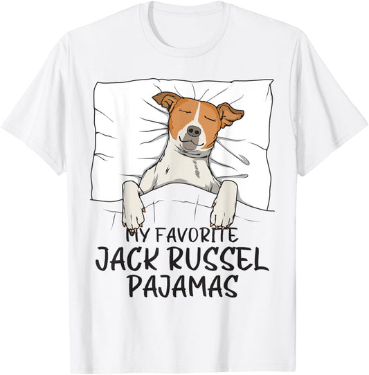 Favorite Jack Russel Pajamas, Napping Dog Pajama T-Shirt