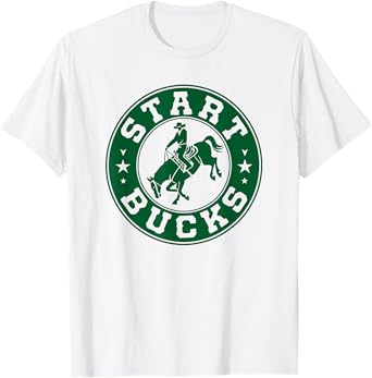 Bronc Rider Rodeo Horse, Cowboy Coffee T-Shirt