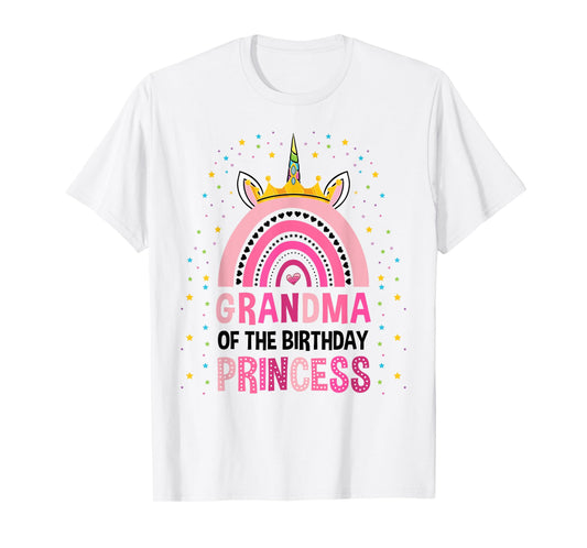 Grandma Of The Birthday Princess Unicorn T-Shirt