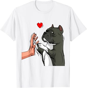 American Bully Love Cute Dog Mom Funny Girls T-Shirt