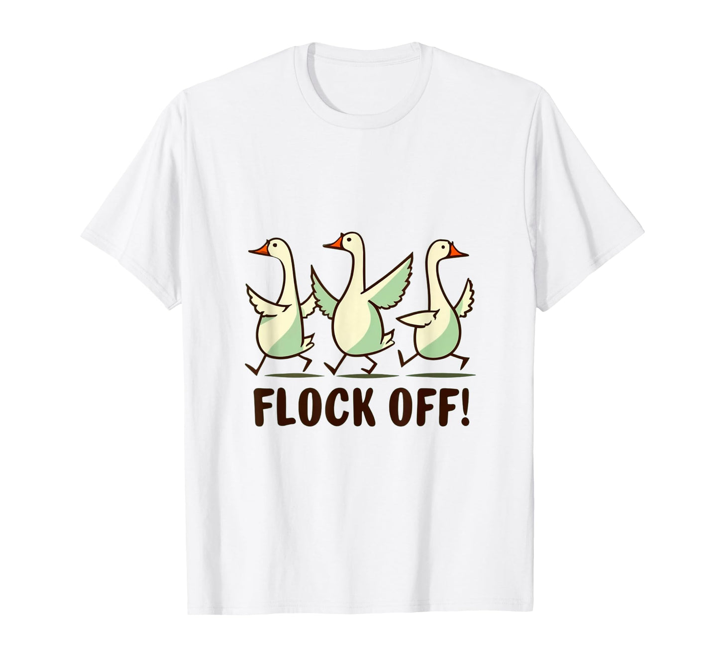 Flock off | funny | duck-meme | bird | flight | fly T-Shirt