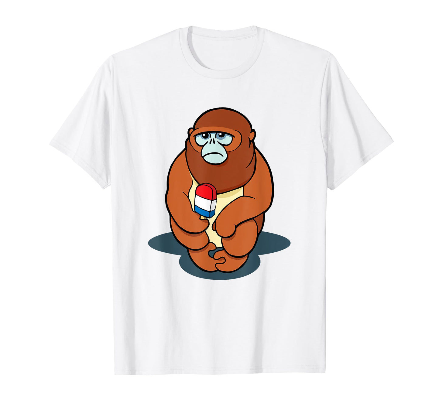 Snub Nosed Monkey Funny Monkey Ice Pop T-Shirt