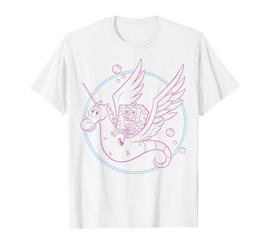 SpongeBob SquarePants Unicorn Seahorse Joy T-Shirt