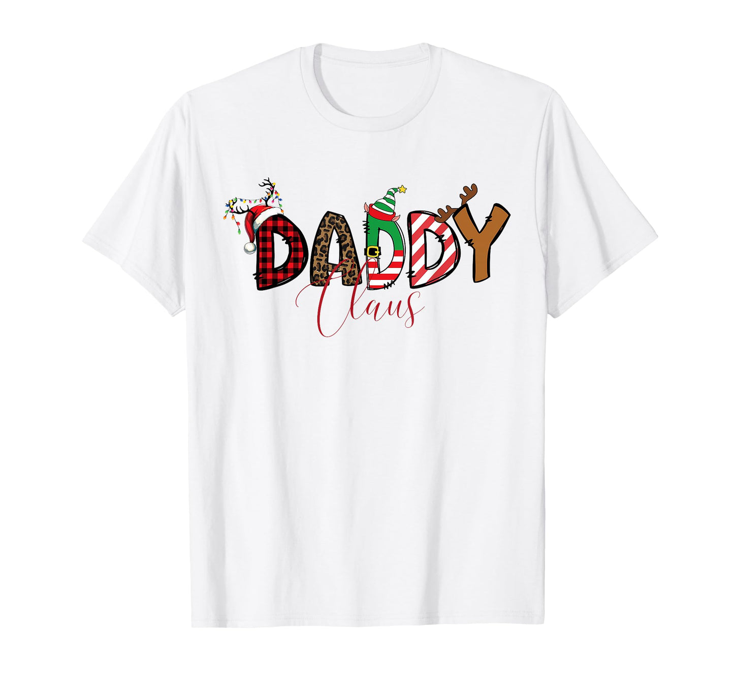 Daddy Claus Christmas matching shirts for family group Xmas T-Shirt