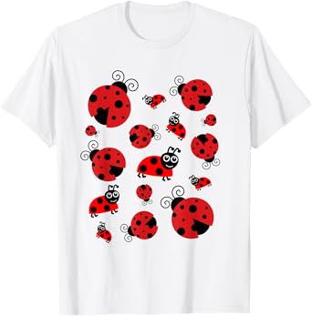 Adorable Ladybugs Everywhere T-shirt Women, Girls, Kids T-Shirt