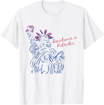 Funny Vintage Resistance Is Patriotic Happy 4th Of July T-Shirt