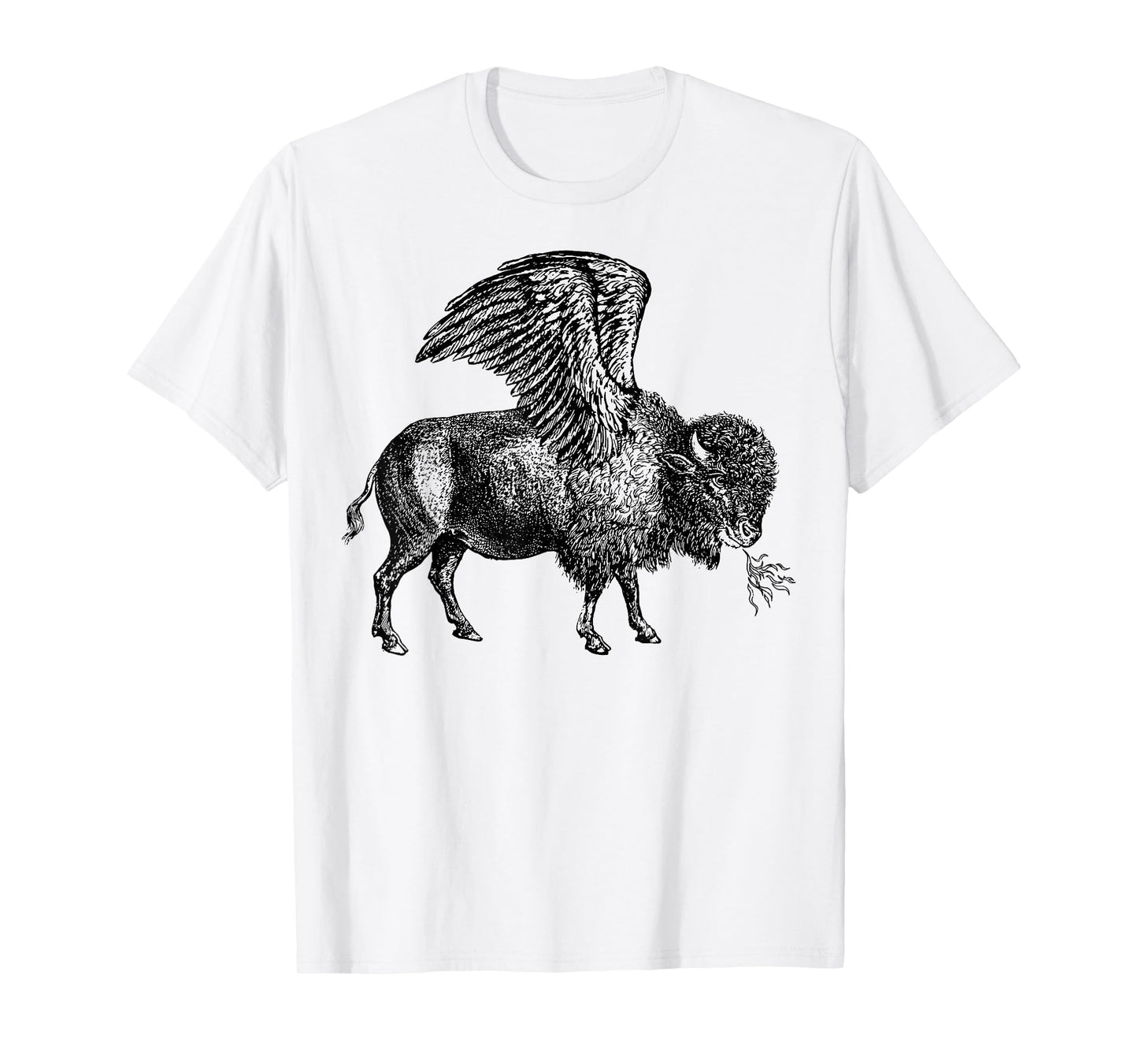 Funny design Buffalo Wings Hot Foodie Chicken Bison Vintage T-Shirt