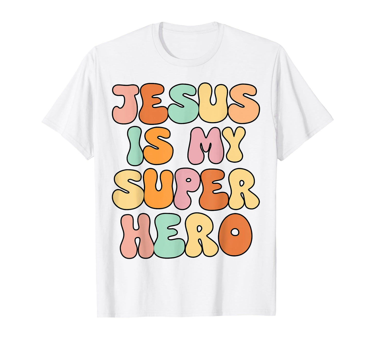 Toddler Girls Jesus is My Superhero Christian Sister God Mom T-Shirt
