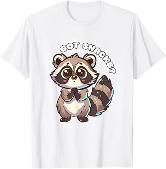 Got Snacks? - Cute Raccoon T-Shirt