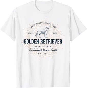 Retro Styled Golden Retriever Vintage T-Shirt