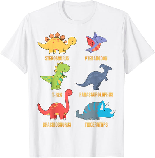 Types of Dinosaurs Dino Identification - Cute Sweet T-Shirt