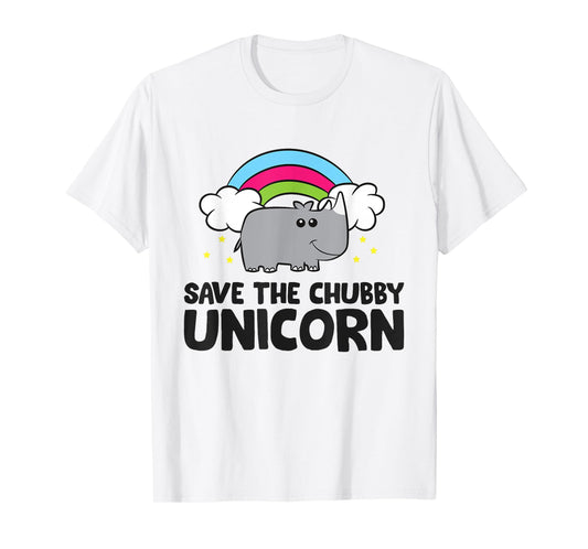 Save The Chubby Unicorn Love Rhinos T-Shirt