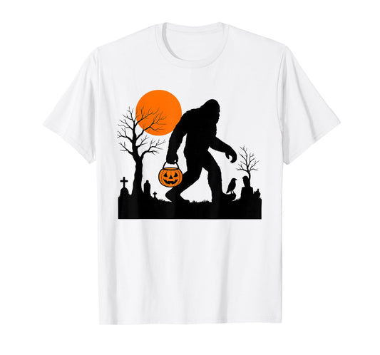 Funny Halloween Sasquatch Costume Bigfoot Scary Party T-Shirt