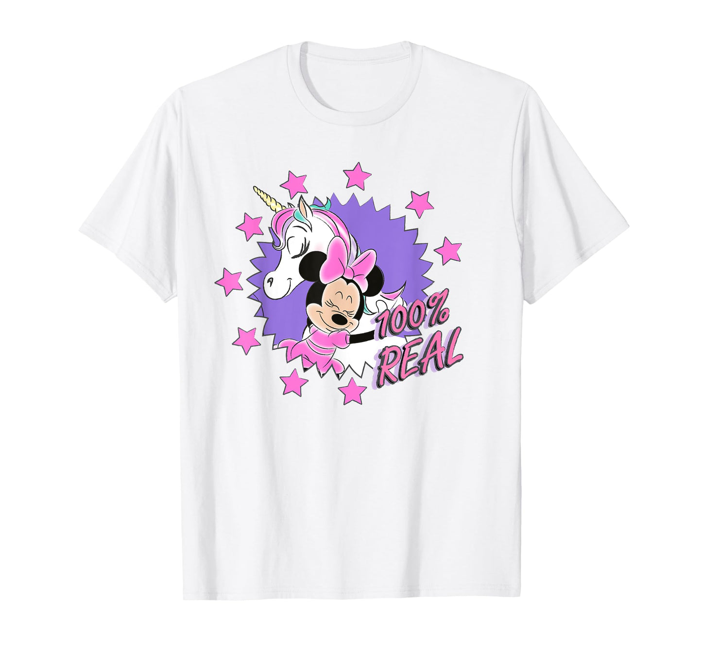 Disney Minnie Mouse Unicorn 100% Real T-Shirt