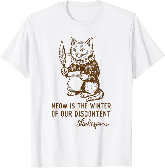 Funny Shakespeare Quote Cat Shakespurr T-Shirt