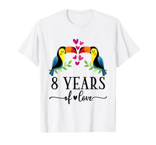 8th Anniversary Couples 8 Years Together T-Shirt