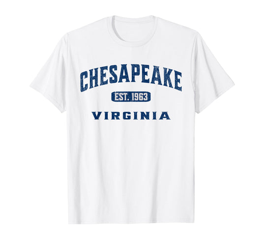 Vintage Athletic VA Souvenir Visit Chesapeake Virginia T-Shirt