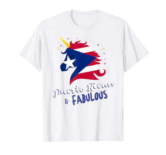 Puerto Rico Flag Puerto Rican Unicorn Kids Tshirt T-Shirt