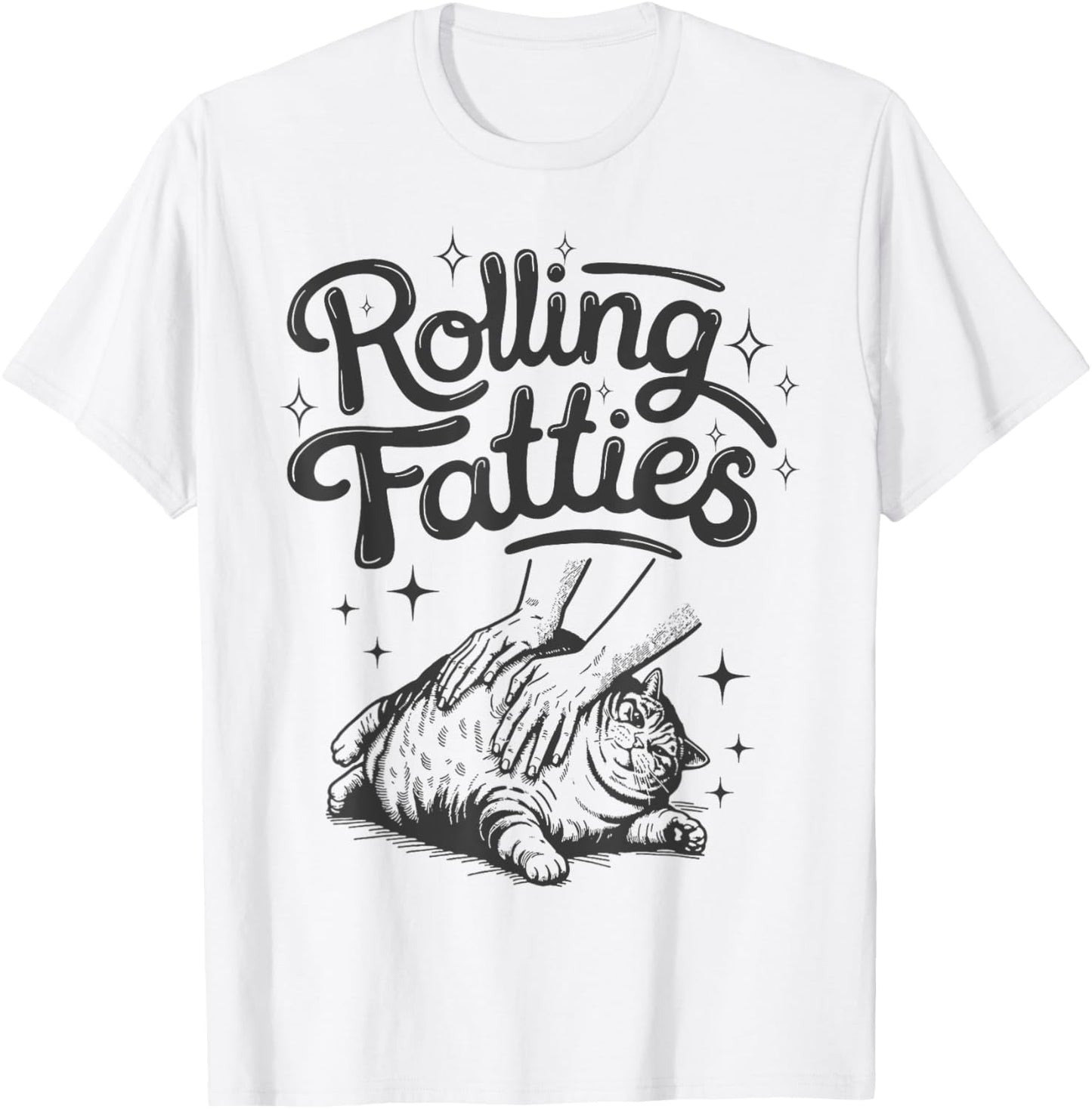 Funny Cute Cat Lover Kitten Owner Kitty T-Shirt - Women's Unisex-Adults - White - Solid - Short Sleeve - Cotton, Polyester Blend - Classic Fit - Machine Wash - Cat Lovers