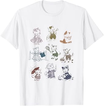 Vintage 90s Tattoo Cat Retro Kitten Cute Cat Lovers Cat Mom T-Shirt